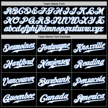 Load image into Gallery viewer, Custom Black White-Pink Authentic Split Fashion Baseball Jersey