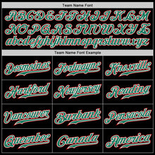 Load image into Gallery viewer, Custom Black Kelly Green-White Authentic Split Fashion Baseball Jersey