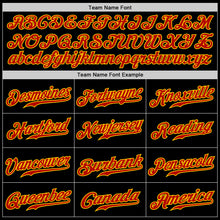 Load image into Gallery viewer, Custom Black Red-White Authentic Split Fashion Baseball Jersey