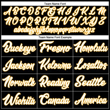 Load image into Gallery viewer, Custom Black White-Red Authentic Split Fashion Baseball Jersey