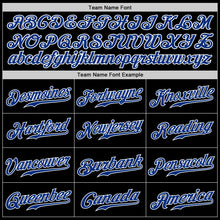 Load image into Gallery viewer, Custom Black Royal-Gray Authentic Split Fashion Baseball Jersey