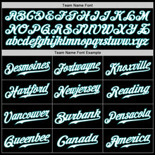 Load image into Gallery viewer, Custom Black Teal-Gray Authentic Split Fashion Baseball Jersey