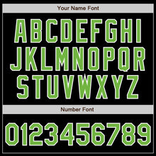 Load image into Gallery viewer, Custom Black Neon Green-Pink Authentic Split Fashion Baseball Jersey