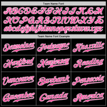 Load image into Gallery viewer, Custom Black Pink-Purple Authentic Split Fashion Baseball Jersey