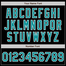 Load image into Gallery viewer, Custom Black Teal-Purple Authentic Split Fashion Baseball Jersey