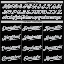 Load image into Gallery viewer, Custom Black Gray-Kelly Green Authentic Split Fashion Baseball Jersey