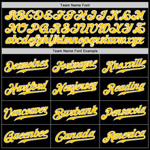 Load image into Gallery viewer, Custom Black Gold-Powder Blue Authentic Split Fashion Baseball Jersey