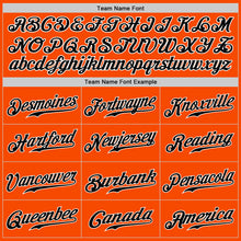 Load image into Gallery viewer, Custom Orange Black-Gray Authentic Split Fashion Baseball Jersey