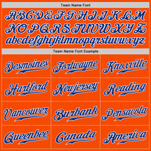 Load image into Gallery viewer, Custom Orange Royal-White Authentic Split Fashion Baseball Jersey