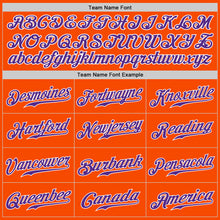 Load image into Gallery viewer, Custom Orange Purple-White Authentic Split Fashion Baseball Jersey