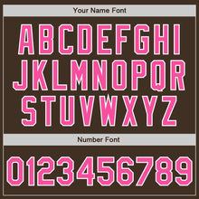Load image into Gallery viewer, Custom Brown Pink-Gray Authentic Split Fashion Baseball Jersey