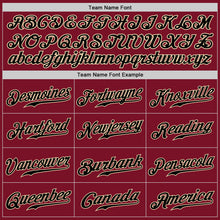 Load image into Gallery viewer, Custom Crimson Black-Gray Authentic Split Fashion Baseball Jersey