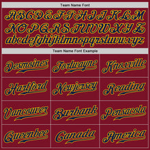 Load image into Gallery viewer, Custom Crimson Navy-Gray Authentic Split Fashion Baseball Jersey