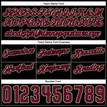 Load image into Gallery viewer, Custom White Maroon-Black Authentic Throwback Split Fashion Basketball Shorts