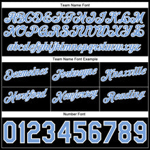 Load image into Gallery viewer, Custom Gold Light Blue-Black Authentic Throwback Split Fashion Basketball Shorts