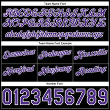 Load image into Gallery viewer, Custom Gold Purple-Black Authentic Throwback Split Fashion Basketball Shorts