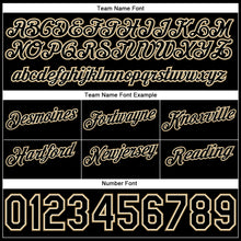 Load image into Gallery viewer, Custom Cream Black-Old Gold Authentic Throwback Split Fashion Basketball Shorts