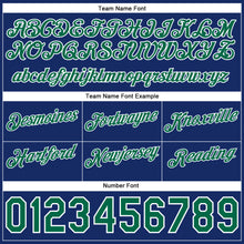 Load image into Gallery viewer, Custom Light Blue Kelly Green-Royal Authentic Throwback Split Fashion Basketball Shorts