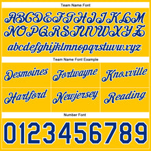 Load image into Gallery viewer, Custom Navy Royal-Gold Authentic Throwback Split Fashion Basketball Shorts