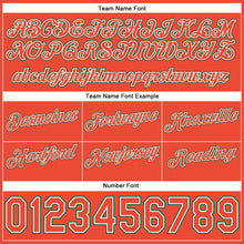 Load image into Gallery viewer, Custom White Orange-Kelly Green Authentic Throwback Split Fashion Basketball Shorts