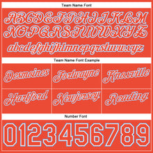 Load image into Gallery viewer, Custom White Orange-Light Blue Authentic Throwback Split Fashion Basketball Shorts