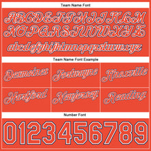 Load image into Gallery viewer, Custom White Orange-Navy Authentic Throwback Split Fashion Basketball Shorts