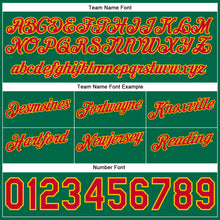 Load image into Gallery viewer, Custom Cream Red-Kelly Green Authentic Throwback Split Fashion Basketball Shorts