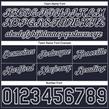 Load image into Gallery viewer, Custom White Navy-Gray Authentic Throwback Split Fashion Basketball Shorts