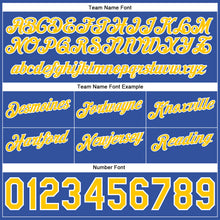 Load image into Gallery viewer, Custom Gray Gold-Blue Authentic Throwback Split Fashion Basketball Shorts