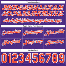 Load image into Gallery viewer, Custom Gray Orange-Purple Authentic Throwback Split Fashion Basketball Shorts