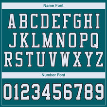 Load image into Gallery viewer, Custom Teal White-Black Mesh Authentic Football Jersey - Fcustom