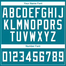 Load image into Gallery viewer, Custom Teal White Round Neck Suit Basketball Jersey - Fcustom