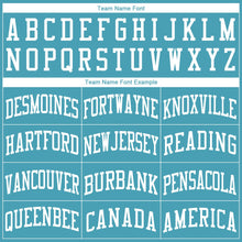 Load image into Gallery viewer, Custom Teal White Round Neck Suit Basketball Jersey - Fcustom