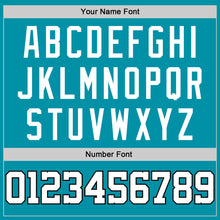 Load image into Gallery viewer, Custom Teal White-Black Authentic Throwback Basketball Jersey