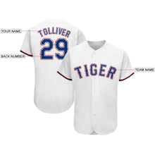 Load image into Gallery viewer, Custom White Royal-Red Baseball Jersey