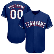 Load image into Gallery viewer, Custom Royal White-Red Baseball Jersey