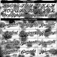 Load image into Gallery viewer, Custom Tie Dye Black-White 3D Steel Authentic Baseball Jersey