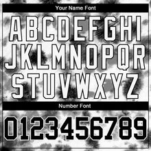 Load image into Gallery viewer, Custom Tie Dye Black-White 3D Steel Authentic Baseball Jersey