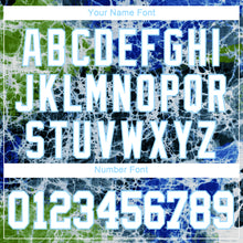 Load image into Gallery viewer, Custom Tie Dye White-Light Blue 3D Authentic Baseball Jersey