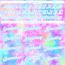 Load image into Gallery viewer, Custom Tie Dye Watercolor Gradient White-Light Blue 3D Performance T-Shirt