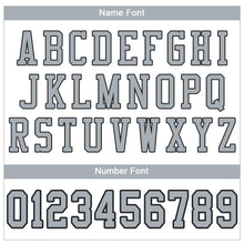 Load image into Gallery viewer, Custom White Silver-Black Mesh Authentic Football Jersey