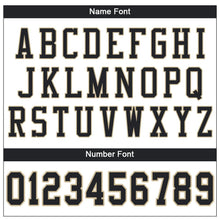 Load image into Gallery viewer, Custom White Black-Vegas Gold Mesh Authentic Football Jersey