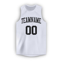 Load image into Gallery viewer, Custom White Black Round Neck Basketball Jersey - Fcustom