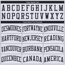 Load image into Gallery viewer, Custom White Black Round Neck Suit Basketball Jersey - Fcustom