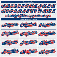 Load image into Gallery viewer, Custom White Royal-Red Authentic Baseball Jersey