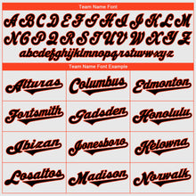 Load image into Gallery viewer, Custom White Black-Orange Authentic Baseball Jersey