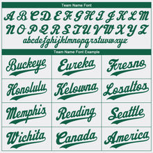 Load image into Gallery viewer, Custom White Kelly Green-Gray Authentic St. Patrick's Day Baseball Jersey