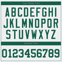 Load image into Gallery viewer, Custom White Kelly Green-Gray Authentic Baseball Jersey