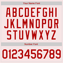 Load image into Gallery viewer, Custom White Red Pinstripe Red-White Authentic Throwback Rib-Knit Baseball Jersey Shirt