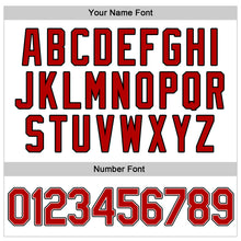 Load image into Gallery viewer, Custom White Red-Black Authentic Throwback Rib-Knit Baseball Jersey Shirt